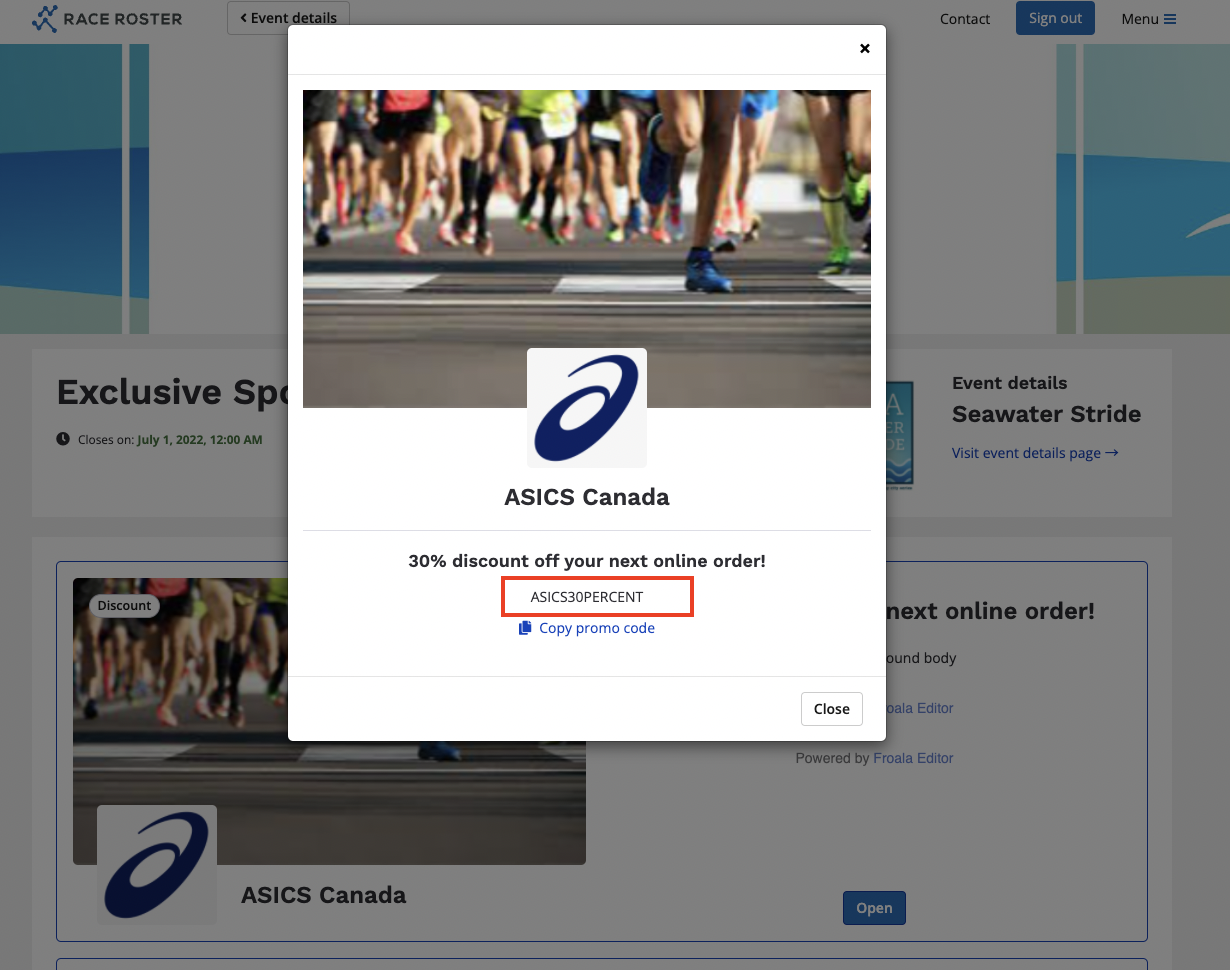 Asics canada discount on sale code